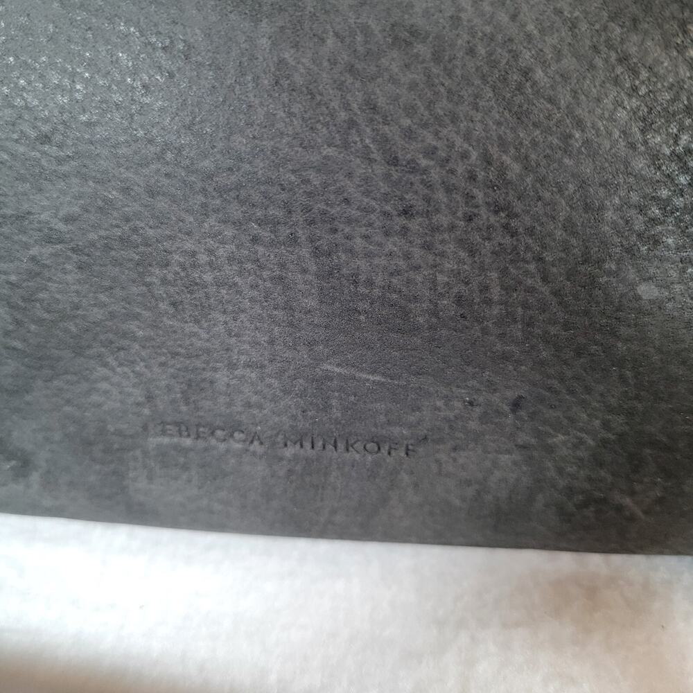 Rebecca Minkoff Womens Micro Avery Shoulder Bag Black Pebble Leather Biker Punk - Picture 10 of 13